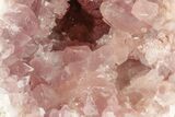 Sparkly, Pink Amethyst Geode Half - Argentina #195420-2